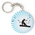 board with birds. key chain