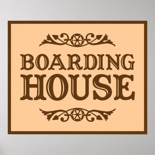 Boarding House Sign Poster Zazzle