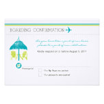 Boarding Pass RSVP Card Personalised Announcement