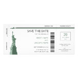 Boarding Pass Save the Date Invitations