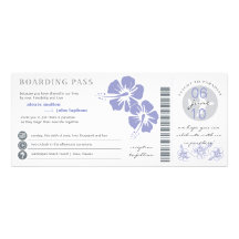 Boarding Pass Wedding Invitation