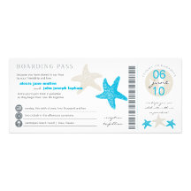 Boarding Pass Wedding Invitation