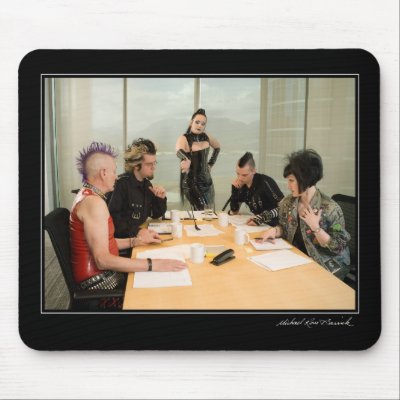 Boardroom Punks Mousepad by atratus