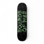 Boards Of War Black and Green Camo Logo Deck skateboards
