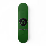 Boards Of War Green Nuke Logo Deck Custom Skate Board