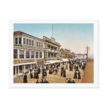Boardwalk at Atlantic City 1900 Post Card
