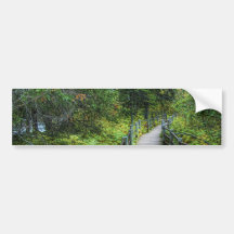Boardwalk through Woods Bumper Stickers