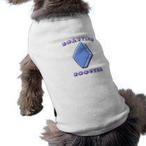 boasting booster hund t-shirt