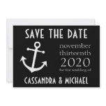 Boat Anchor Save The Date (Black)