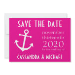 Boat Anchor Save The Date (Magenta Pink)