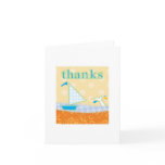 Boat and Whale Thank You Card