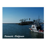 Boat at Oceanside, California Postcard