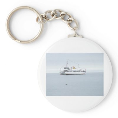 Boat At Sea. Key Chains by HoraceCornflake