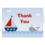 Boat Baby Shower Thank You Card