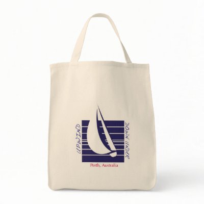 Boat Blue Square_UpDown Perth bag by FUNauticals