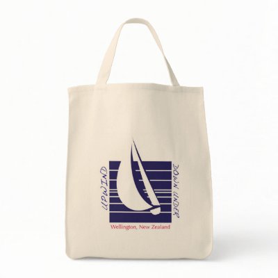 Boat Blue Square_UpDown Wellington bag by FUNauticals
