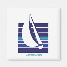 Boat Blues Square_Coronado magnet