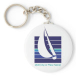 Boat Blues Square_Namedrop keychain