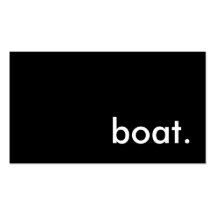 boat. business card template