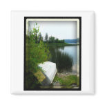 Boat by the Water Fridge Magnet