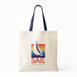 Boat Color Square_SAIL_Wellington handy dandy tote Tote Bag