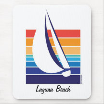 Boat Colour Square_Laguna Beach mousepad