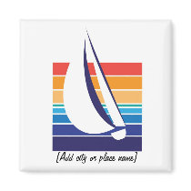 Boat Colour Square_Namedrop magnet