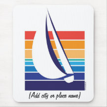 Boat Colour Square_Namedrop mousepad