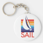 Boat Colour Square_Sail keychain
