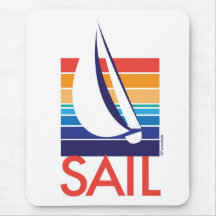 Boat Colour Square_Sail mousepad