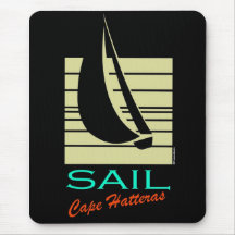 Boat in Square_Sail Cape Hatteras_moonlight cruise Mousemat