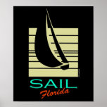 Boat in Square_Sail Florida cruise Poster
