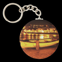 BOAT IN ST. IVES keychains