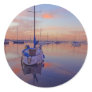 Boat in the Marina Sticker
