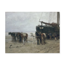 Boat on the Beach at Scheveningen, 1876 Postcards