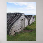 Boat Sheds on the Holy Island, Lindisfarne Posters