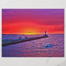 Boating at Sunrise Full Color Flyer