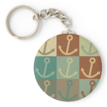 Boating Pop Art Key Chain