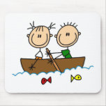 Boating Stick Figure Mousepad Mousepad