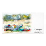 BOATS AS A PAINTING photo cards