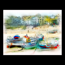 BOATS AS A PAINTING posters