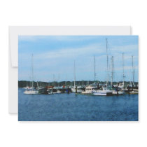 Boats at Newport RI Personalized Invite