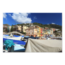 boats in Bogliasco Photo Print