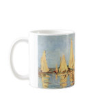 Boats in Harbour painting Mug