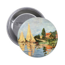 Boats in Harbour painting Pin