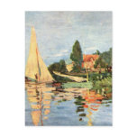 Boats in Harbour painting postcards
