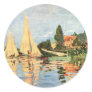 Boats in Harbour painting