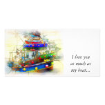 BOATS IN ST. IVES HARBOUR photo cards