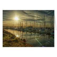 Boats in the Harbour 2 Greeting Card