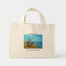 Boats on the Beach Bag